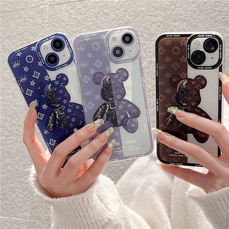 เคสนิ่ม กันกระแทก ลายหมีโหด สําหรับ for iphone 13 12 11 Pro Max 12 13 Mini XS Max XR X 8 7 Plus #8