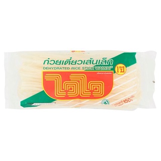 🚚สุดพิเศษ!!✅ ไวไว ก๋วยเตี๋ยวเส้นเล็ก 150กรัม Wai Wai Dehydrated Rice Stick 150g