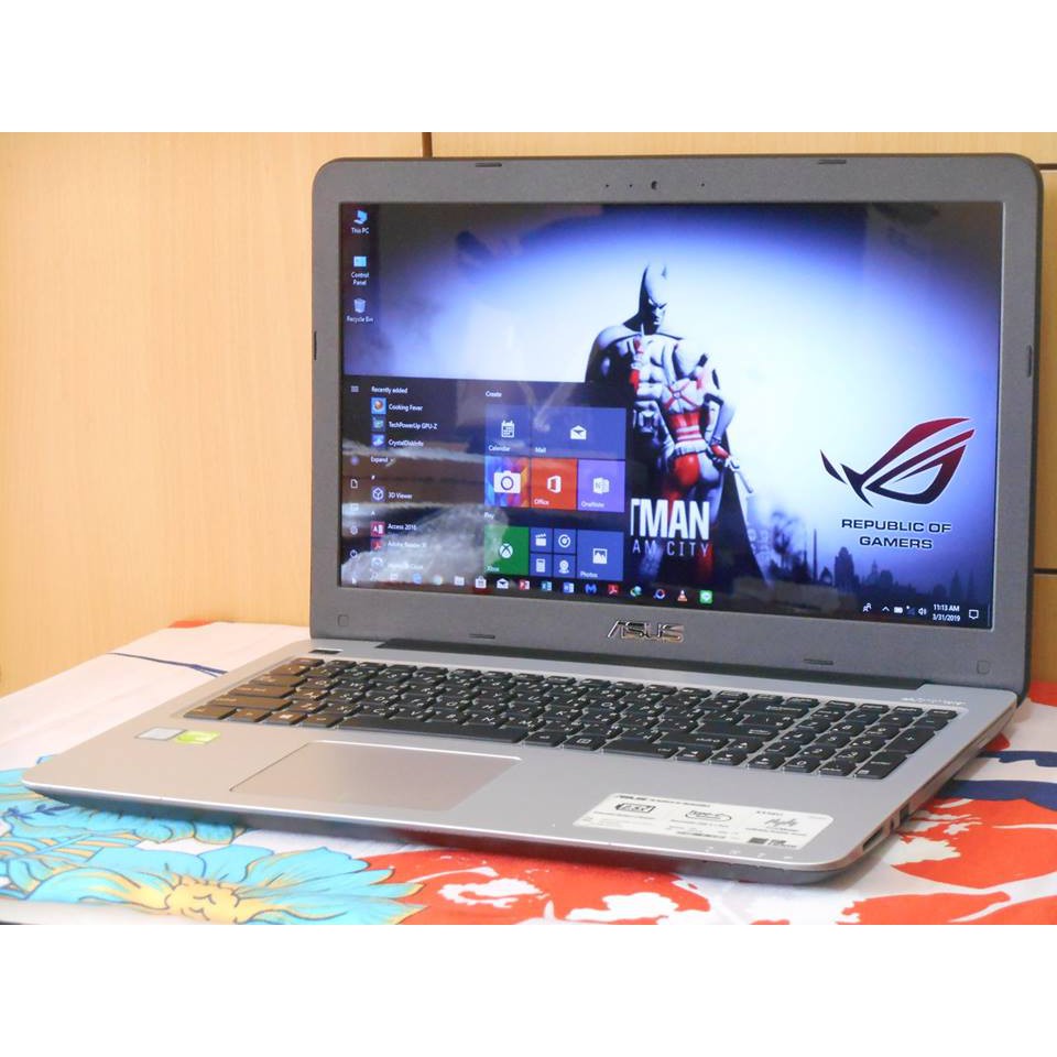 โน๊ตบุ๊คมือสอง Asus K556UB Core i5-6200U /จอ15.6”HD /แรม 4+HDD 1TB /การ์ดจอ GT 940M (2GB)