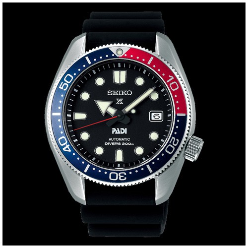 SEIKO PEPSI SUMO PADI Special Edition นาฬิกาข้อมือผู้ชาย สายซิลิโคน รุ่น SPB087J1,SPB087J