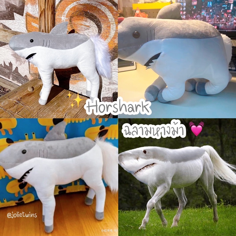 ตุ๊กตา ฉลามหางม้า Horshark ตลก เป็นไวรัลที่ดังมาก น่ารัก พร๊อพแต่งห้อง ของขวัญ 23043