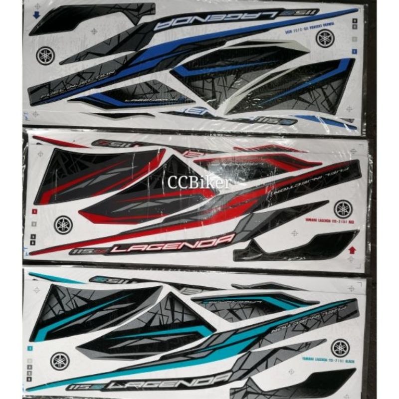 Lagenda SRL115Z (5) NO4 NO5 FI Body Sticker SRL115 SRL115ZR RED BLUE BLACK
