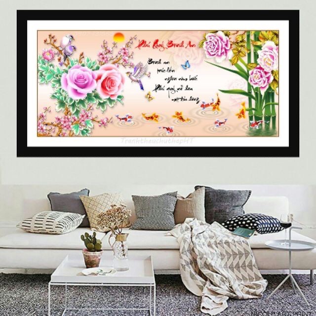 ภู Quy Binh ภาพวาดเพชร VS314 ขนาด 100x50cm