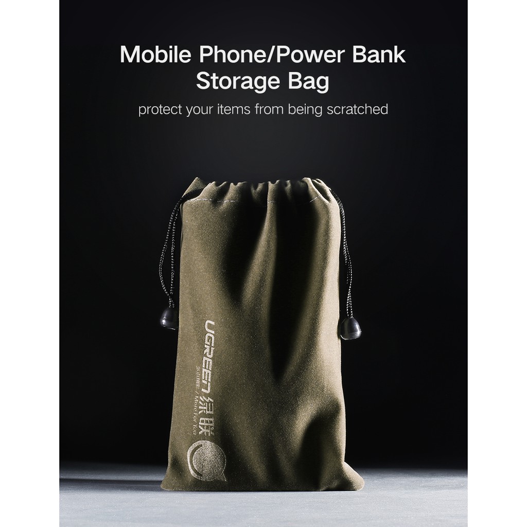 Ugreen(12*19cm) (20319) Power Bank Case Phone Pouch for iPhone Samsung Waterproof Powerbank Storage 