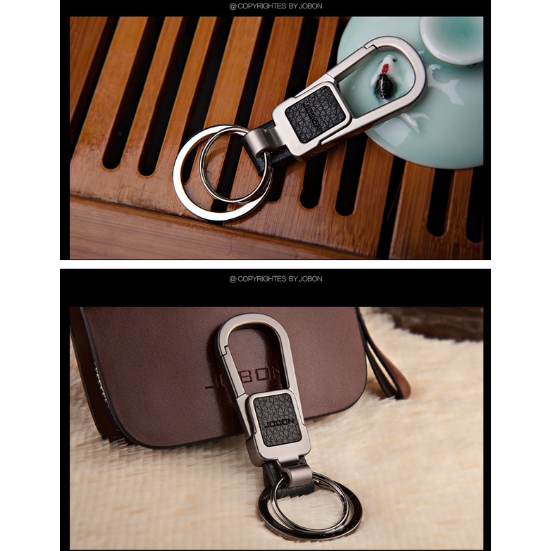 พวงกุญแจรถ Jobon พวงกุญแจหนังพรีเมี่ยม