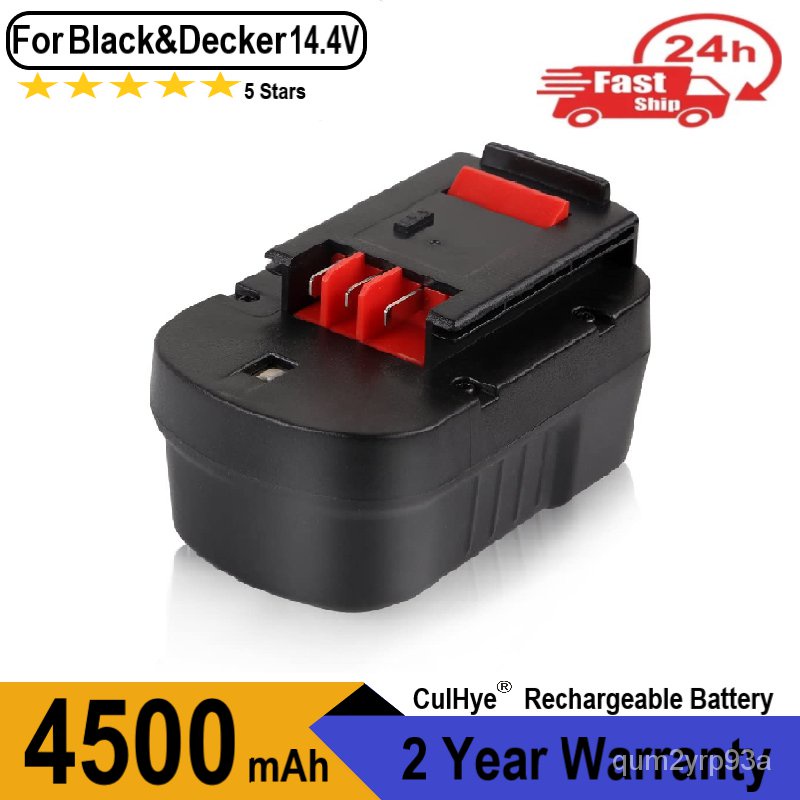 Culhye 14.4V HPB14 แบตเตอรี่สำหรับ Black and Decker, 4.5Ah Ni-Mh แบตเตอรี่ทดแทนสำหรับ Firestorm FSB1