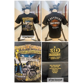 เสื้อยืด Harley (harley davidson) เสื้อยืด EMBLEM เสื้อผ้าผ้าบาง เสื้อเชิ้ตวินเทจ