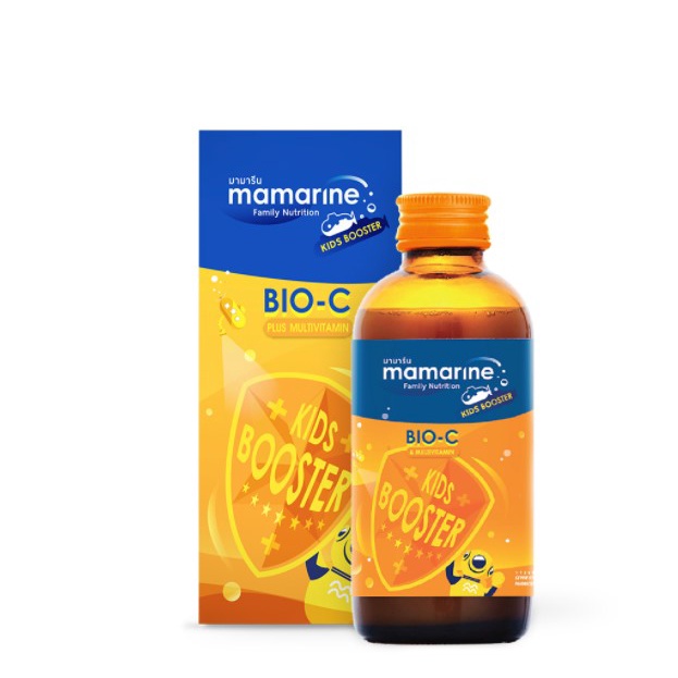 Mamarine Bio-C Plus Multivitamin 120 ml. - มามารีน ไบโอ ซี พลัส เสริมภูมิต้านทาน
