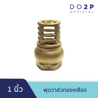 หัวกะโหลกดูดน้ำ ฟุตวาล์วทองเหลือง 1 นิ้ว Brass Foot Valve 1"