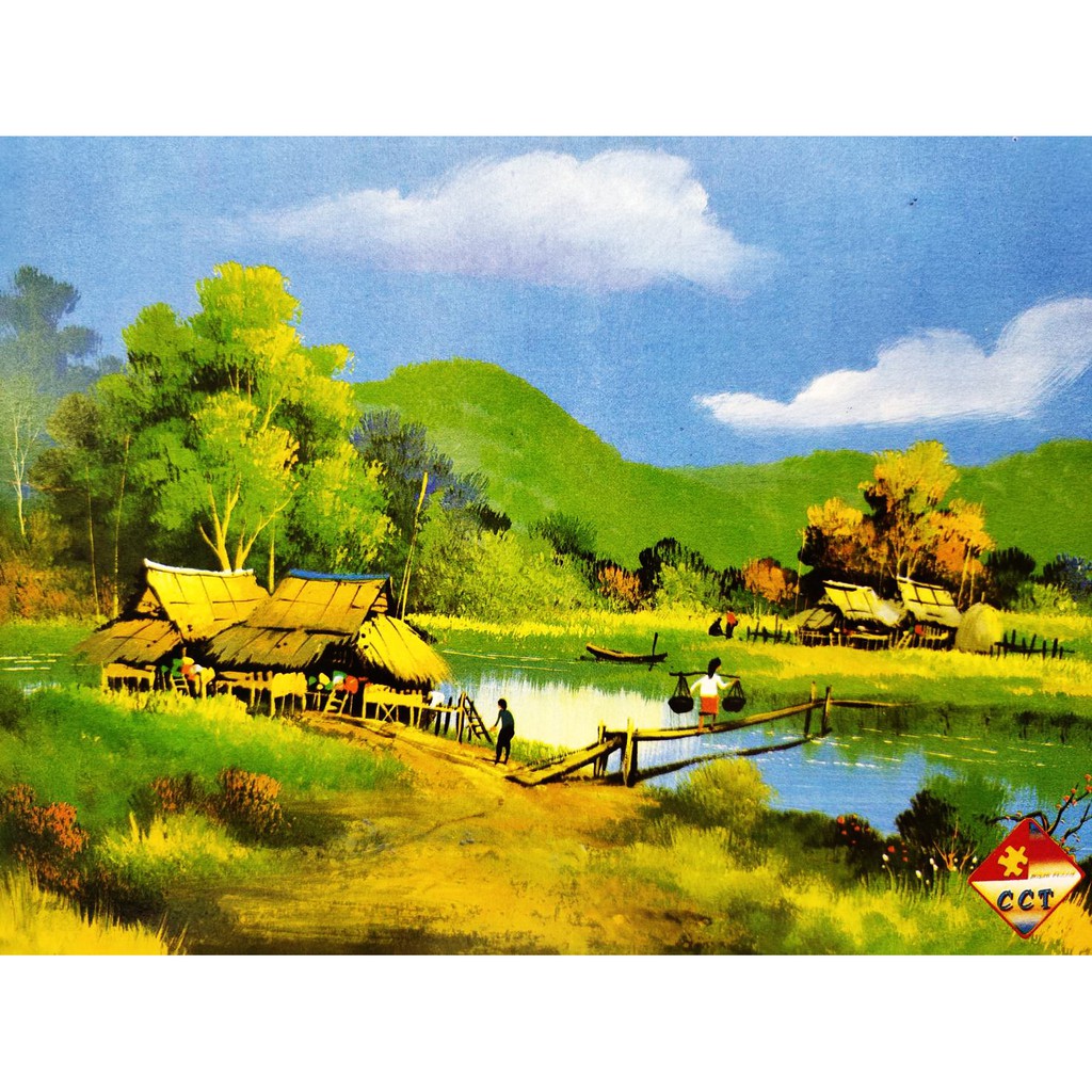 จิ๊กซอว์ 500ชิ้น Jigsaw ขายดี ธรรมชาติ ภาพวาด จินตนการ ขนาด 53*38cm ของเล่น เสริมทักษะการเรียนรู้ อัปเดต