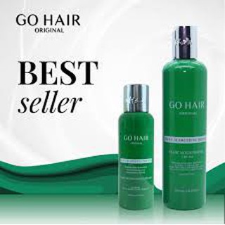 Go Hair Silky โกแฮร์ ขวดสีเขียว ซิลกี้สาหร่าย 250 ml.