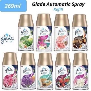 🦋 Glade เกลด สเปรย์ ฉีด อัตโนมัติ ชนิดเติม ขนาด 269 ml. พร้อมส่ง10 กลิ่น หอมสดชื่น ถูกที่สู้ด 🌸