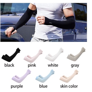 ปลอกแขน ผ้าเรยอน ป้องกันรังสียูวี Aqua X &amp; Lets Slim Cooling Arm Hand Sock Men Women Sport Handsocks