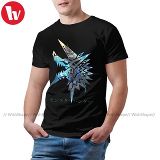 เสื้อยืดลําลอง ผ้าฝ้าย 100 แขนสั้น พิมพ์ลาย Monster Hunter Zinogre 4xl สําหรับผู้ชาย