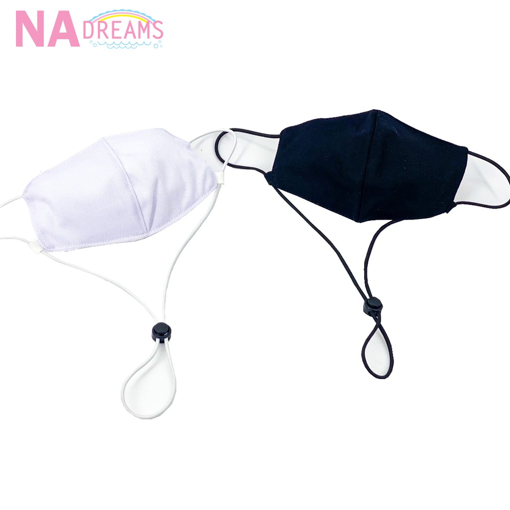 NADreams หน้ากากสายคล้องคอ 3 ชั้น ผ้าโพลีเอสเตอร์ เคลือบสารพิเศษ + ผ้ามัสลิน
