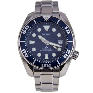 SEIKO NEW SUMO PROSPEX Automatic Scuba 200m สีเงิน/สีน้ำเงิน สายสแตนเลส รุ่น SBDC033