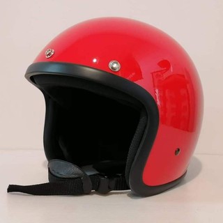หมวกกันน็อคเต็มใบเปิดหน้า ​รุ่น PF BIG HEAD ศรีษะใหญ่ สีแดง