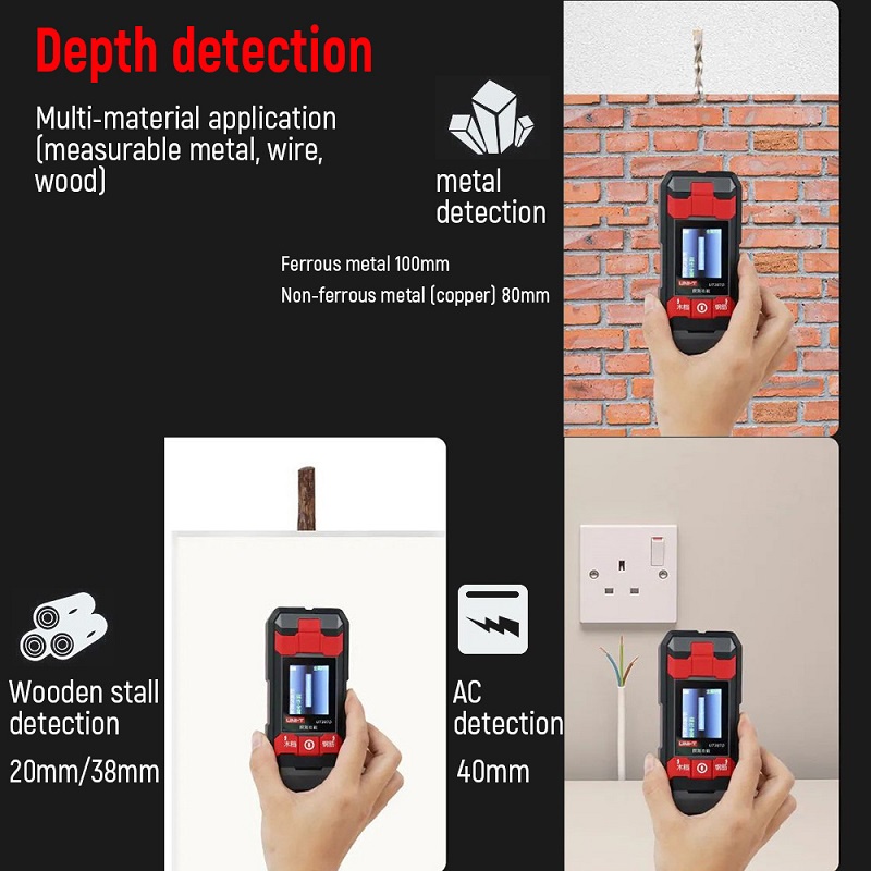 UNI-T UT387D Wall Scanner เครื่องสแกนผนัง เพื่อตรวจสอบโลหะ สายไฟ ในผนัง - รูปที่ 4
