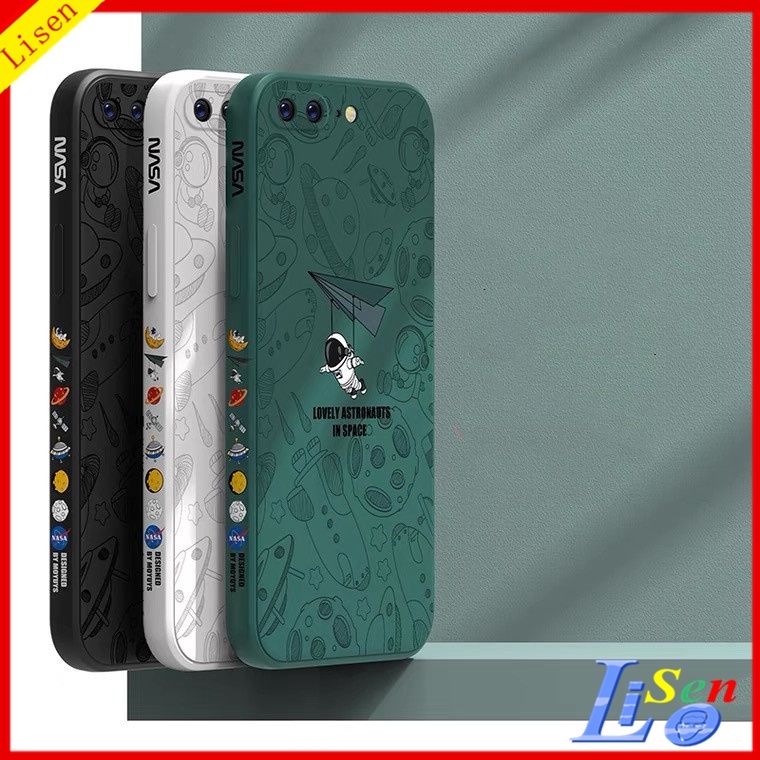 เคส iphone 7 plus / 8 plus / 7 / 6 plus / se 2020 / 6s / 6 / 6s plus นักบินอวกาศ นักบินอวกาศ เคสมือถือคู่การ์ตูน DY