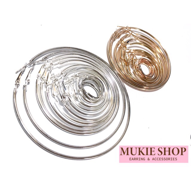 Mukie shop DIY ต่างหูห่วง มีหลายขนาดมากๆ มุกี้ ช้อป