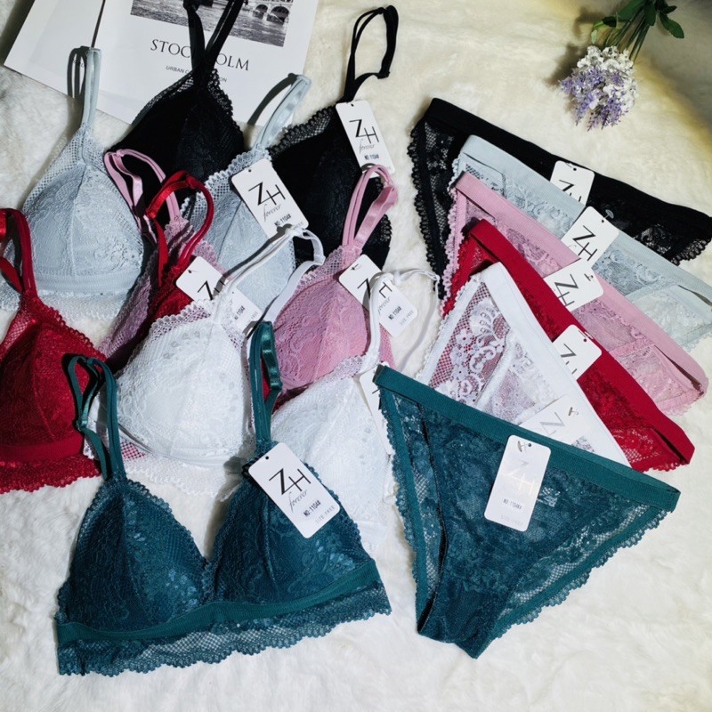 เซตชุดชั้นในลูกไม้🔥  ZH.1104&1104K