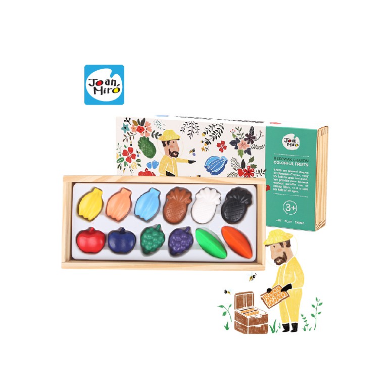 Joan Miro - สีเทียนรูปผลไม้ ( Bees Wax )