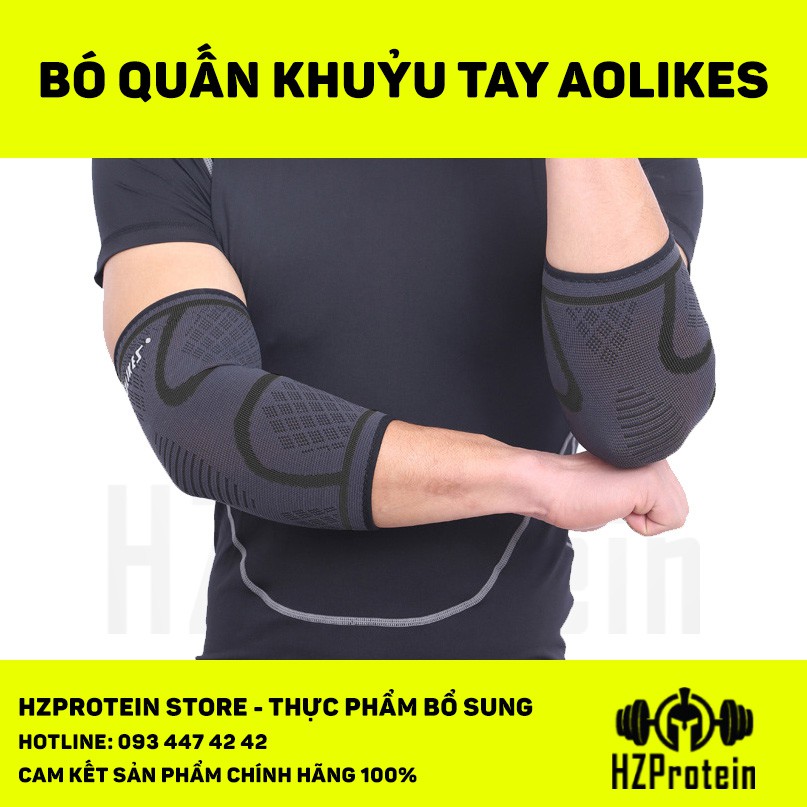 Aolikes AL7547 Elbow Bandage, Elbow Protective Wrap สําหรับเล่นกีฬา (1 คู่)