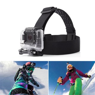 สายคล้องแบบยืดหยุ่นสำหรับกล้อง GoPro สายรัดศีรษะ Elastic Head Strap for GoPro Anti-Slip Adjustable Belt Mount