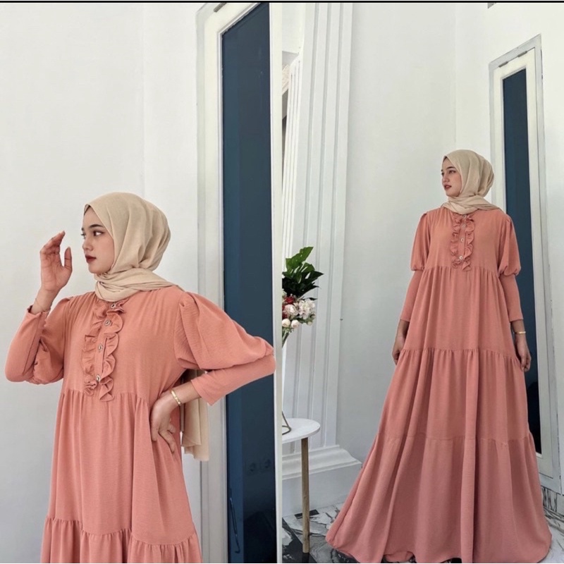 Yora DRES MAXI ล่าสุด REPVEL CANDA Arrange Tille OUFIT