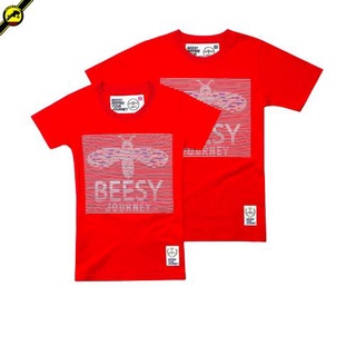 Beesy T-shirt เสื้อยืด รุ่น Line (ผุ้ชาย) แฟชั่น คอกลม ลายสกรีน ผ้าฝ้าย cotton ฟอกนุ่ม ไซส์ S M L XL