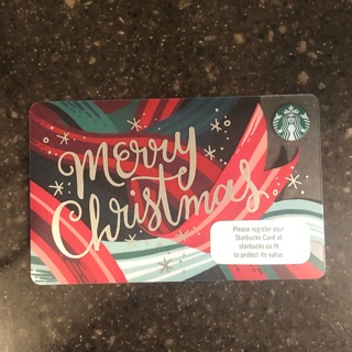 Starbucks card เปล่าไม่ขูดพิน