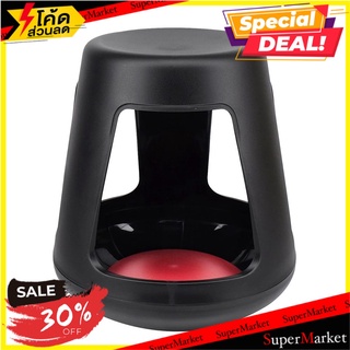 เก้าอี้ออกกำลังกายพลาสติก PIONEER PN9334 สีดำ โต๊ะและเก้าอี้ PLASTIC HAPPY STOOL PIONEER PN9334 BLACK เฟอร์นิเจอร์นอกบ้า