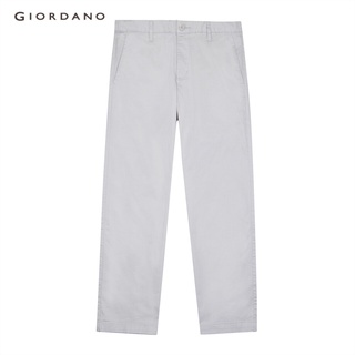 GIORDANO กางเกงขายาวผู้ชาย Mens Cotton Skinny Taper Pants 01112014