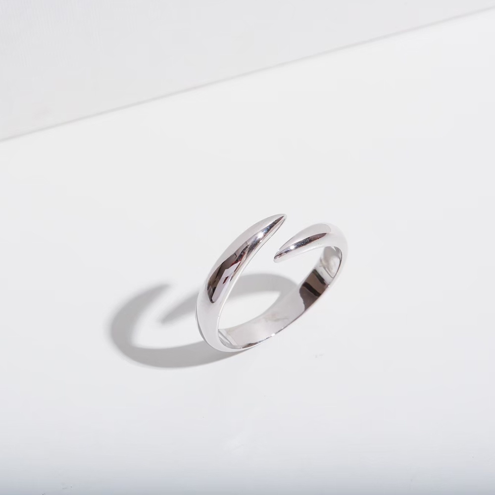 [ส่งด่วนฟรี]SWAN - Claw Ring แหวนเงินแท้ แหวนเงินเกลี้ยง แหวนฟรีไซส์