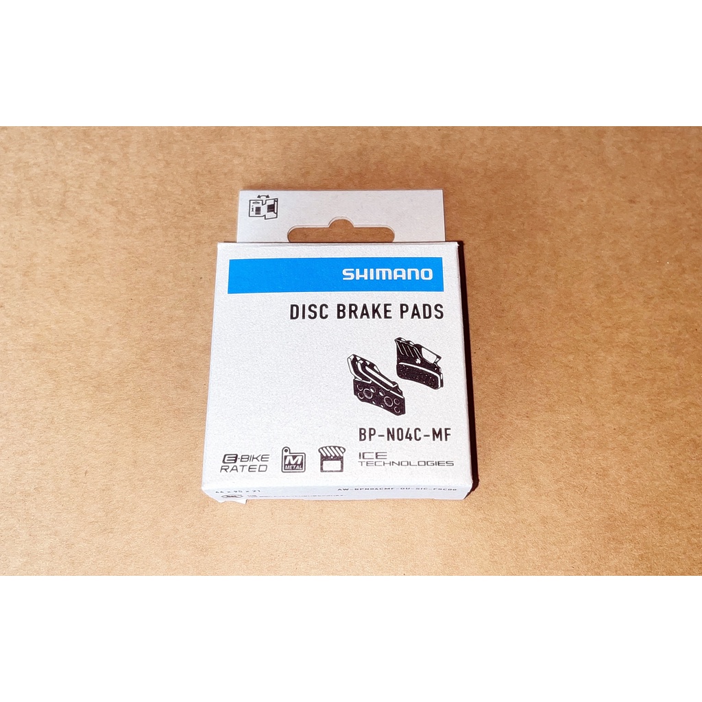 SHIMANO N04C Metal Ice Tech Disc Brake Pad 4 Piston For M9120 M8120 7120 Narrow ผ้าเบรค 4 พอร์ท XTR,