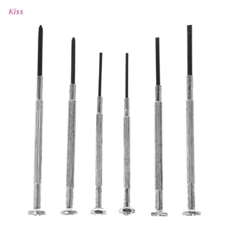 kiss 6Pcs Precision Multifunction Mini Small Screwdriver Set Repair Tools Portable