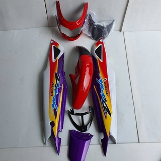 ชุดสี dash rs ปี2001 สีแดงม่วงขาว เฟรมรถ แดชตัวใหม่ ยกชุด7ชิ้น