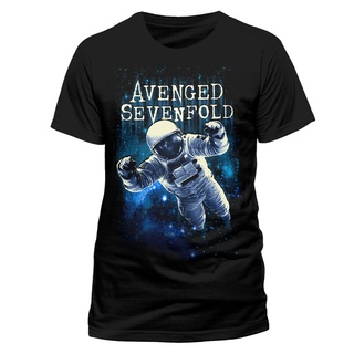 เสื้อยืดผ้าฝ้าย เสื้อยืด ลายโลโก้มนุษย์อวกาศ Avenged Sevenfold ขนาดเล็ก ขนาดกลาง A7X