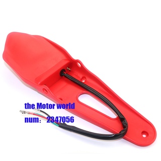 Motorcycle motorcross front mudguard front fender plastic cover for Chinese made with LED lamp CRF70 style pit dirt bike