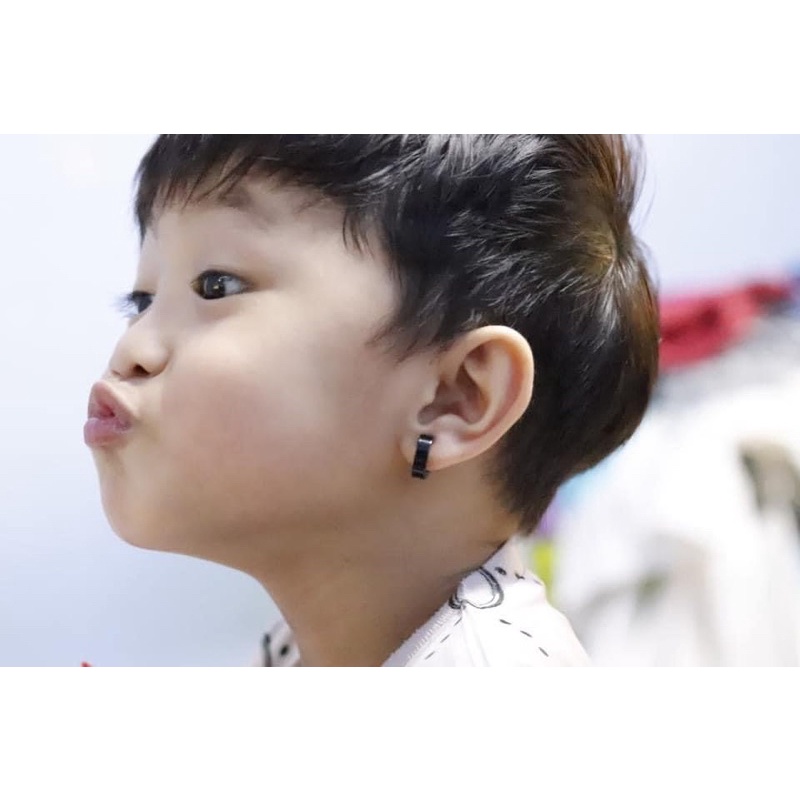 ต่างหูหนีบสุดเท่ 💥 ต่างหูเด็ก ไม่ต้องเจาะหู 🔥ไม่เจ็บหู เด็กเล็ก เด็กโตใส่ได้ - รูปที่ 7