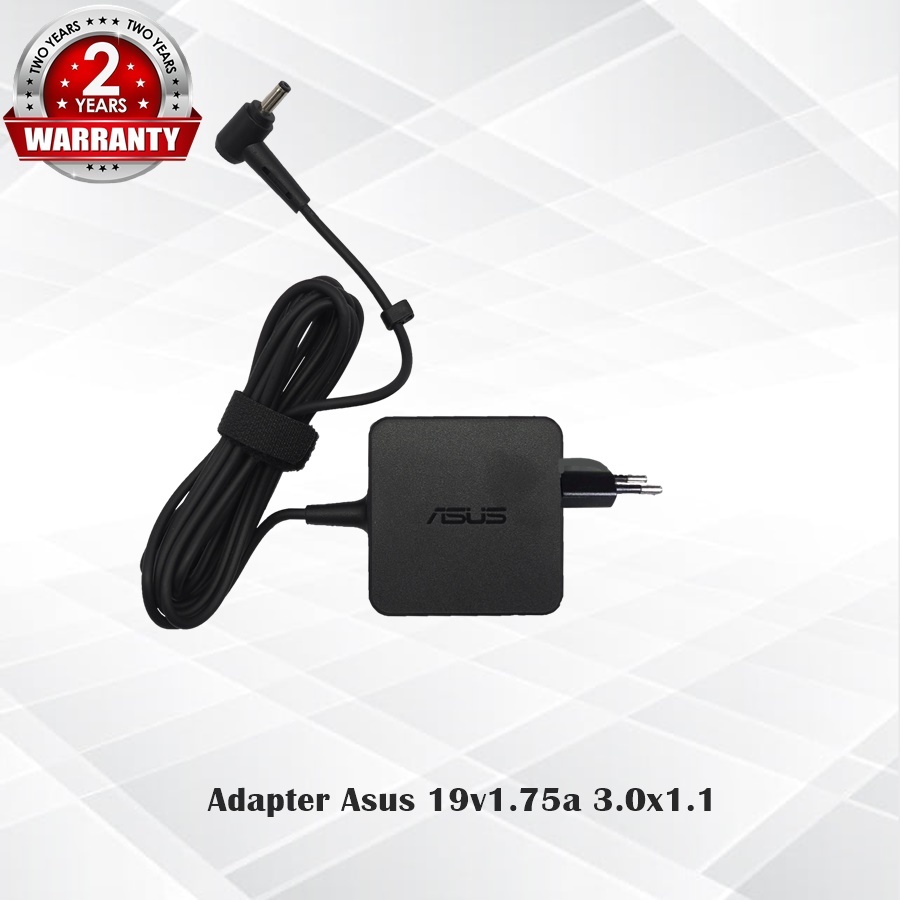 Adapter Asus 19v1.75a *3.0x1.1* / อะแดปเตอร์ เอซุส 19v1.75a *3.0x1.1* (สี่เหลี่ยม) *ประกัน 2 ปี*