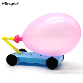 🎸DIY Balloon Powered Car Force Physics Experiment Educational Kids Toy