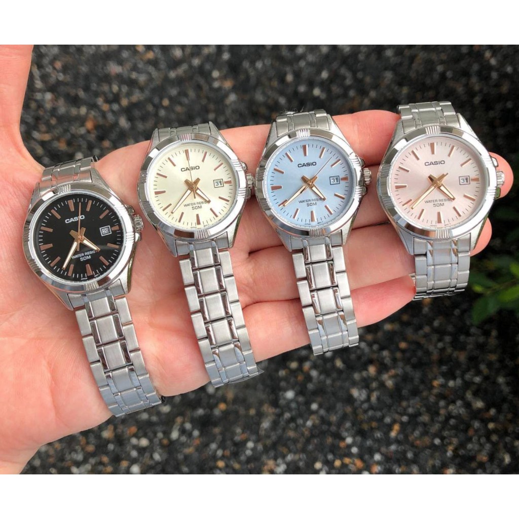casio ของแท้ประกันศูนย์ นาฬิกาคาสิโอ ผู้หญิง รุ่น LTP-1308D / SMILEYTIME ขายแต่ของแท้ ประกันศูนย์cmg/c-thong