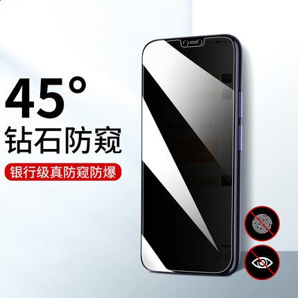 ac ฟิล์มกระจกนิรภัย ป้องกันการแอบมอง เต็มจอ OPPO Reno5 / Realme C17 / OPPO A73 Tempered Glass Privac