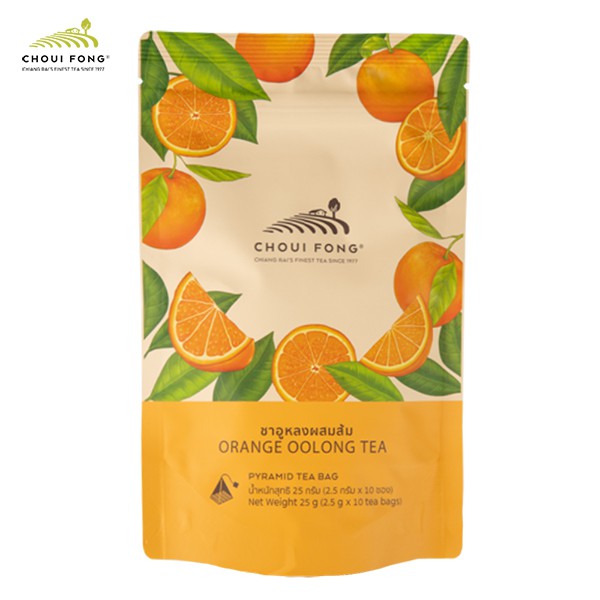 ฉุยฟง ชาอูหลงผสมส้ม ชนิดซองจุ่ม  ขนาด 2.5 g x 10  tea bags