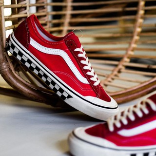 ราคาพิเศษ!!!! Vans Style 36 Decon Sf กระดานหมากรุกสีแดงสําหรับติดตกแต่งบ้าน