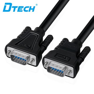 [แท้100%] Dtech สาย CABLE VGA ยาว 1.5m  5m 10m 15M ผู้/ผู้  มาตรฐาน 15 pin VGA Cable For Computer Projector PSP HDTV