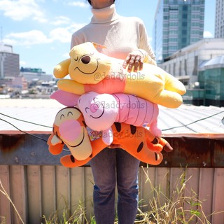 ตุ๊กตา Pooh พูห์ &amp; Piglet พิกเล็ต &amp; Tigger ทิกเกอร์ ท่าหมอบ 23นิ้ว Winnie The Pooh หมีพูห์