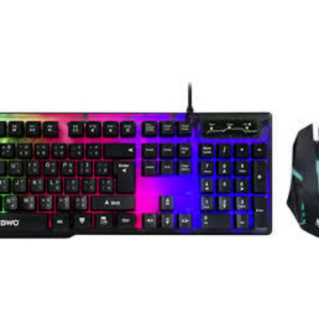 คีย์บอร์ด NUBWO NKM-300 แถม เมาส์