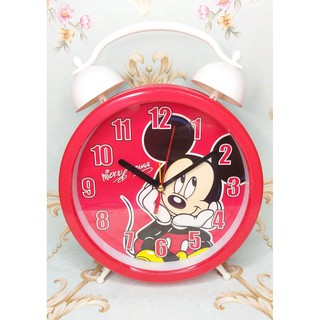 นาฬิกาปลุกกระดิ่ง ลายการ์ตูน สไตร์วินเทจ สียงดังฟังชัด (ขนาด9นิ้ว ใหญ่)